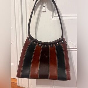 Thrifted brown handbag